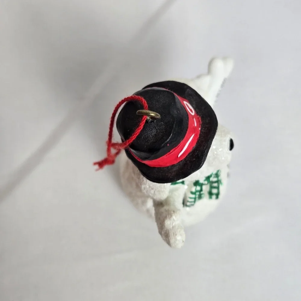 Pet Holiday Luv-A-Pet 2000 Snow Puppy Dog Christmas Ornament‎ & Box Vintage Y2K